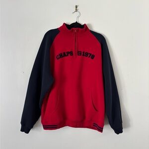 ClassicChaps Red and Black Half-Zip Sweatshirt
Mens XL